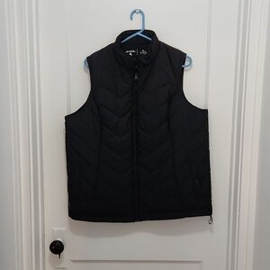 Antigua Women's Black Zip Front Vest Size XL